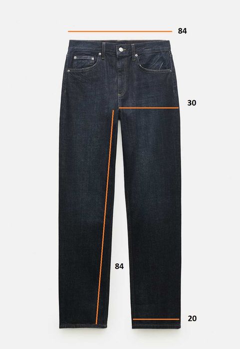 ZARA новые джинсы 38 M Relaxed Fit - Straight Leg