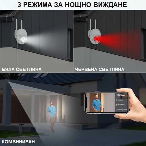 Интелигентна WIFI/IP охранителна камера с въртене на 270°  /SMK006/