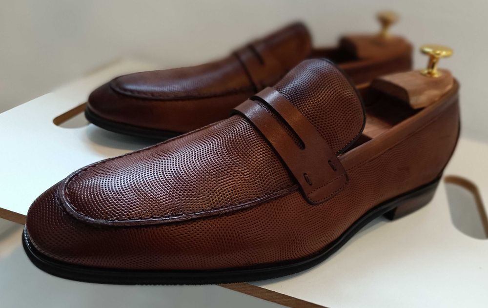 Pantofi loafer 43 42 penny premium Migato NOI piele naturala moale