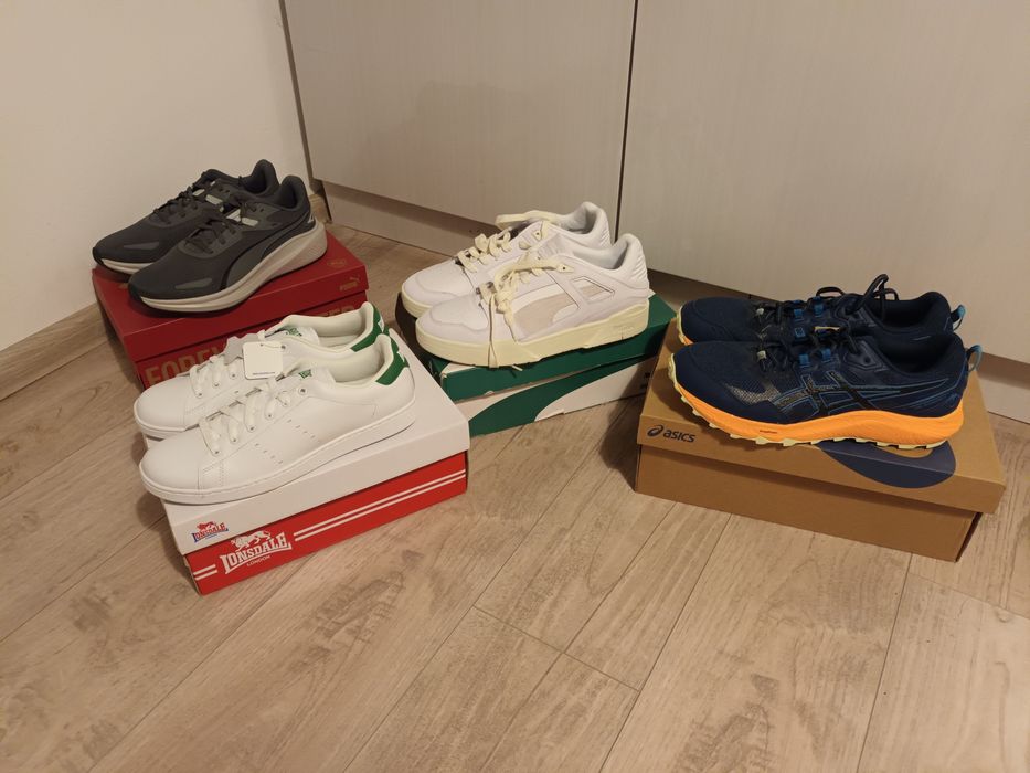 Маратонки на ASICS ,Puma и Lonsdale