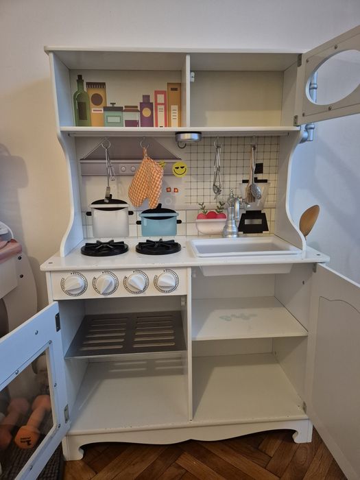 Bucatarie copil alba lemn