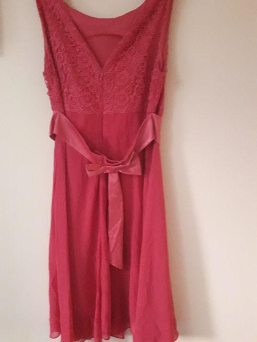 Rochie de  ocazie, dantelă cu voal