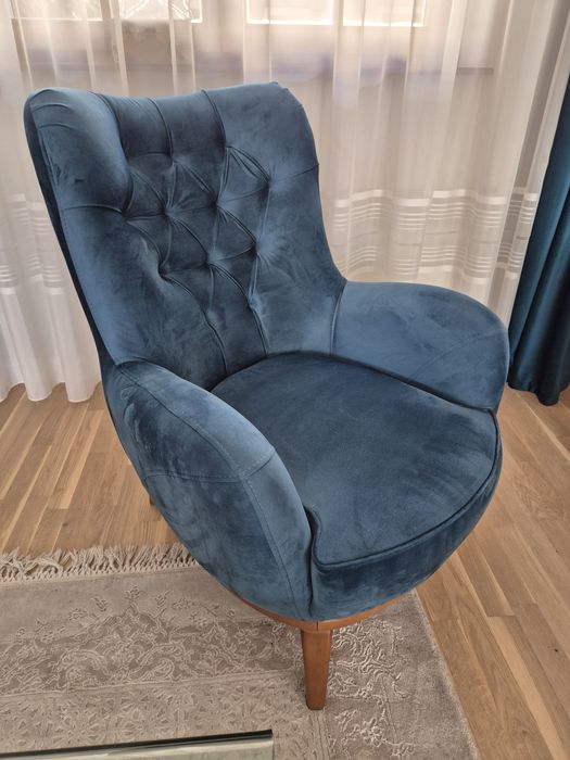 Vand canapea catifea gri-bej