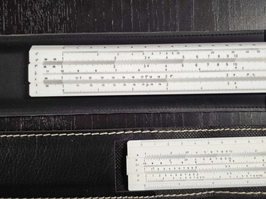 Set Rigle de calcul Logarex 25xm si Nummi 13cm