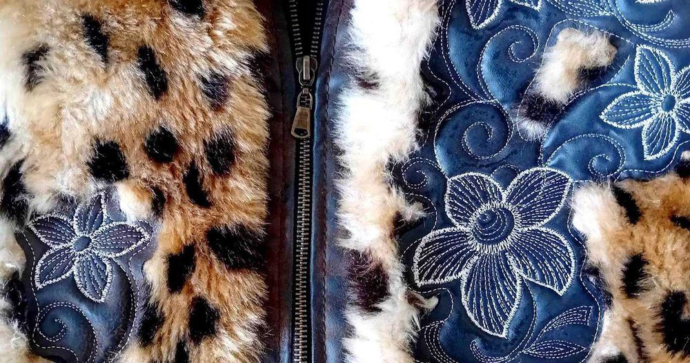 Женско яке, сезон Есен/Зима, размер L, Леопардов принт