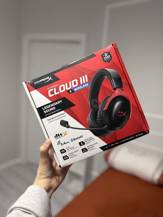 Игровая гарнитура HYPERX A59Z0AA Cloud III S Wireless (red)