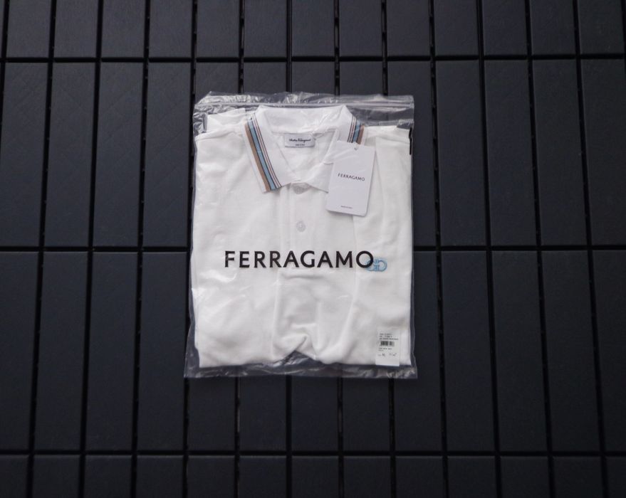 Мъжка поло тениска Ferragamo white Polo T shirts