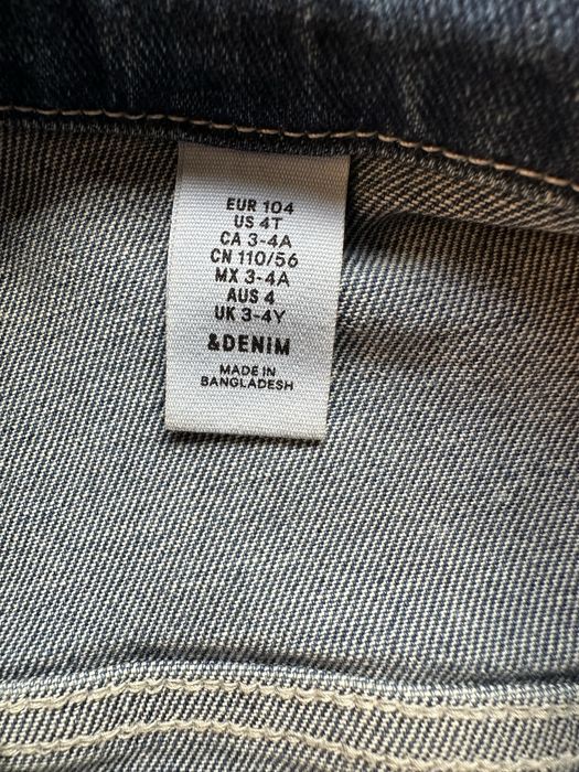 Джинсовая куртка для девочки 3-4 лет