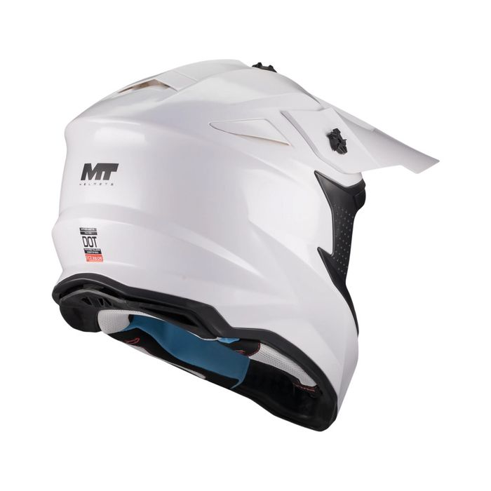 Casca Mt Helmets Falcon S Pure A0 alb lucios