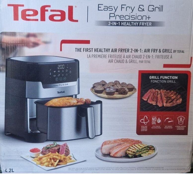 Tefal-Цифров Въздушен Фритюрник и Скара