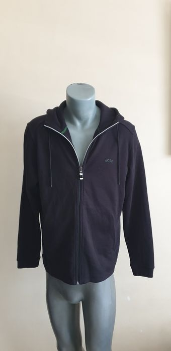 Hugo Boss Saggy Curved Full Zip Hoodie M НОВО ОРИГИНАЛ Мъжка с цял цип