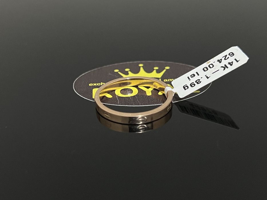 Bijuteria Royal CB : Inel stil Verigheta aur 14k 1,39gr