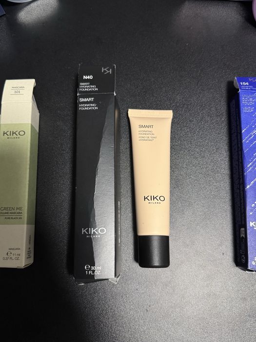 Produse Kiko Milano (mascara, crema, fond de ten, masca de fata, ruj)