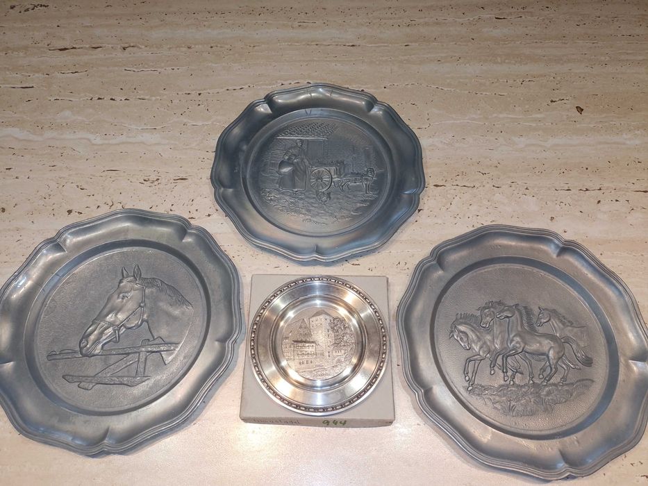 Farfurii din Zink, decorative, Germany - CADOU, COLECTIONARI