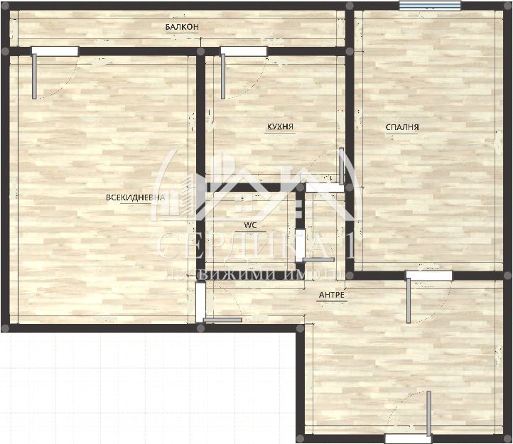 Продава се Двустаен апартамент в София, Люлин 5 - 61 кв.м за 1558 €/кв.м - Снимка #4