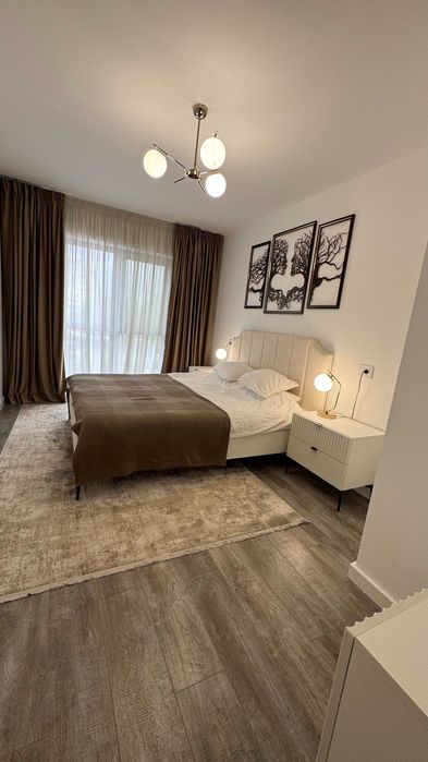 Herastrau (Parcului 20); 2 camere, dec, bloc nou, 850 EUR/luna