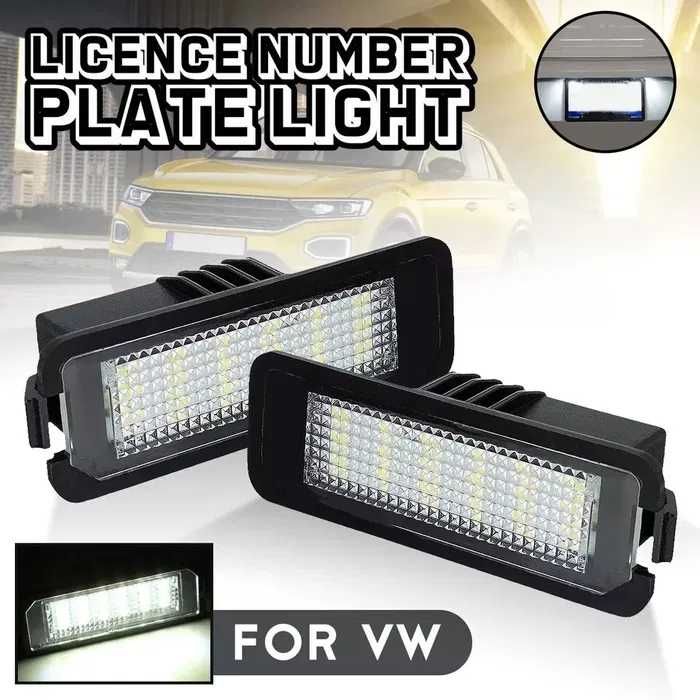 Lampi numar led VW Golf  Passat Polo CC Eos Scirocco Porsche Seat etc