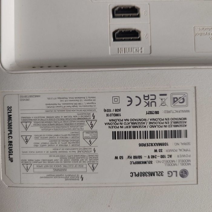 TV LG SMART 80cm alb