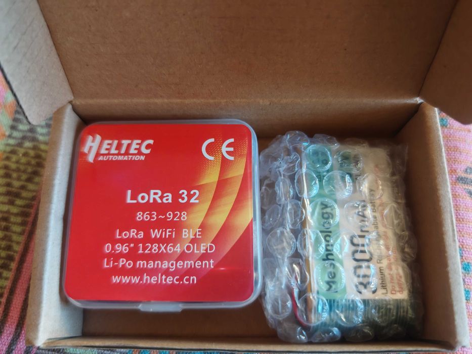Heltec LoRa 32 V3 / Meshtastic Node + Батерия + Антена