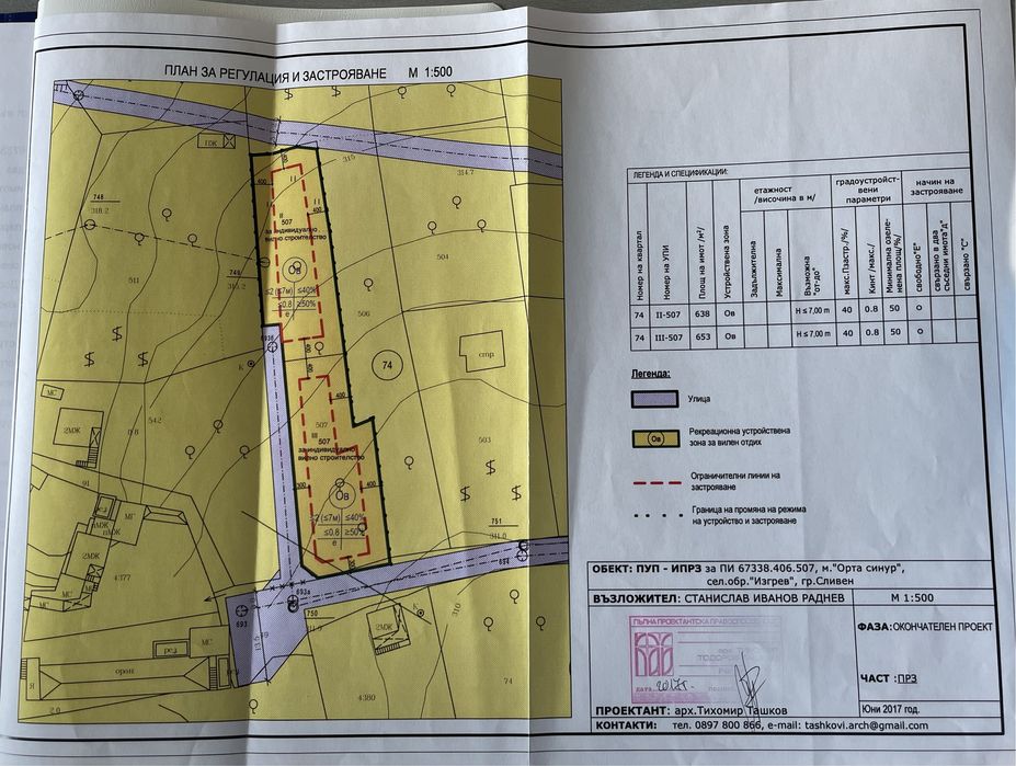 Продава се Парцел в Сливен, в.з. Сливен - 640 кв.м за 28 €/кв.м - Снимка #5
