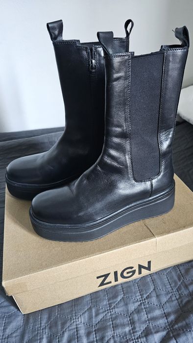 Ghete din piele Zign 38