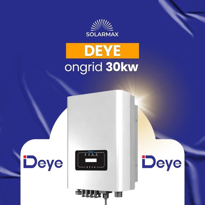 Deye 30kW Uch Fazali On-Grid Inverter
//Трехфазный сетевой инвертор De