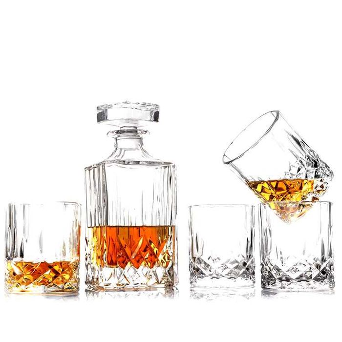 Комплект за уиски с шише, кристал