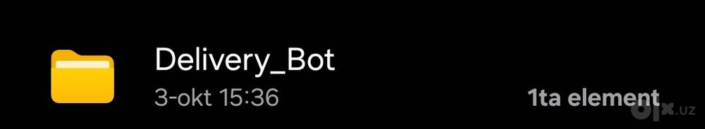 Telegram bot Dostavka bot