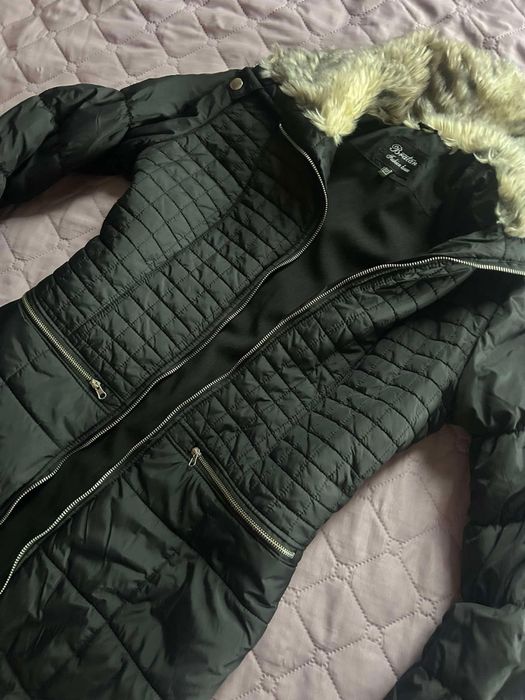 ЗИмно яке Дълго черно с пух