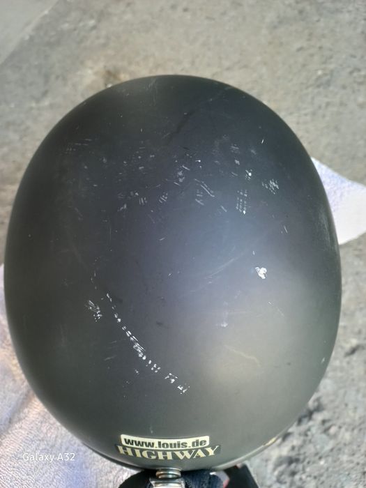 Мото каска половинка с очила