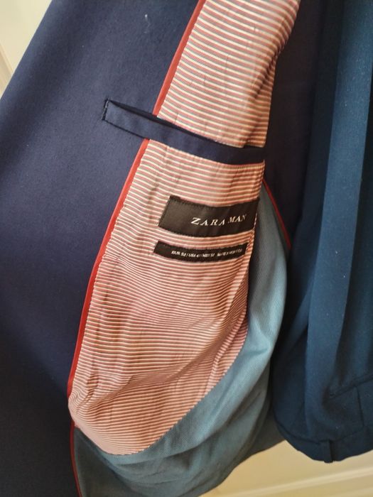 Costum barbati Zara Man albastru marin
