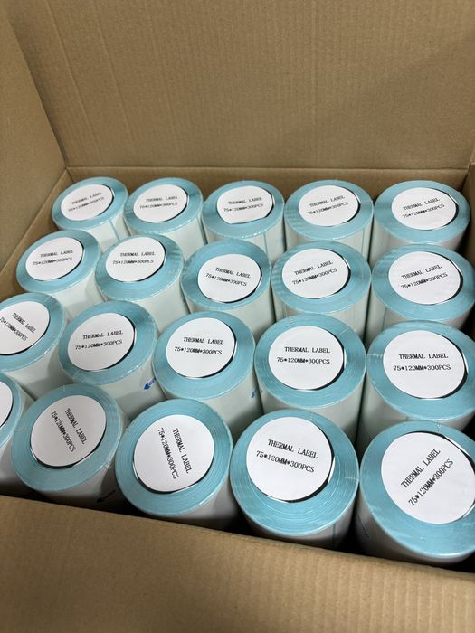 Термоэтикетка 75*120
