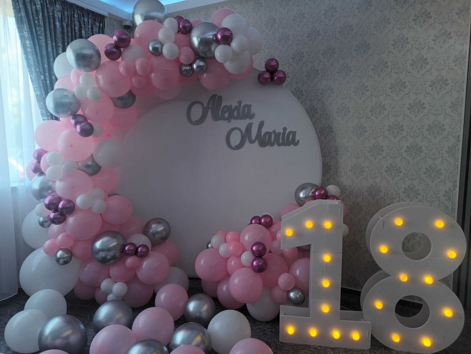 Photocorner botez/gender reveal/majorat/aniversare Aranjamente baloane