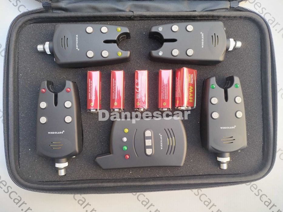 Set 4 Avertizori cu Statie Wind Blade 527 cu penar si 4 swingeri mk2