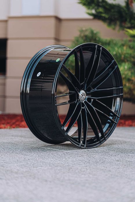 Jante Roti Volkswagen R20 5x112 Black Passat Golf Tiguan Touran EOS Scirocco Phaeton Jetta Aliaj No