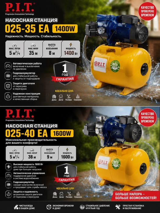 Насосная станция P.I.T. 1400 Вт