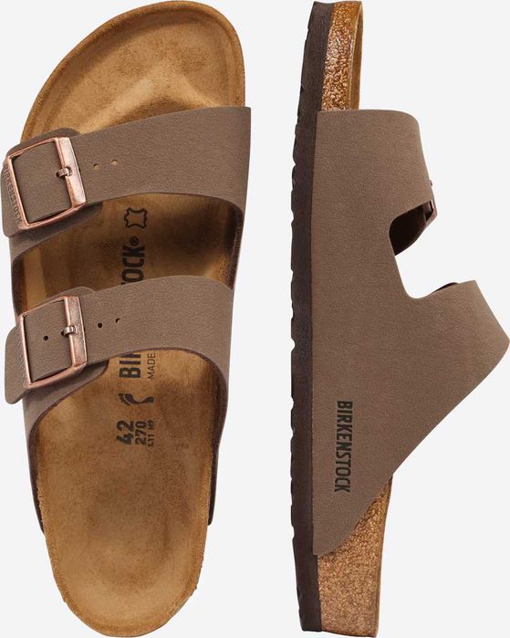 Дамски  нови чехли BIRKENSTOCK   Чехли 'Arizona' в цвят Мока.Номер 40