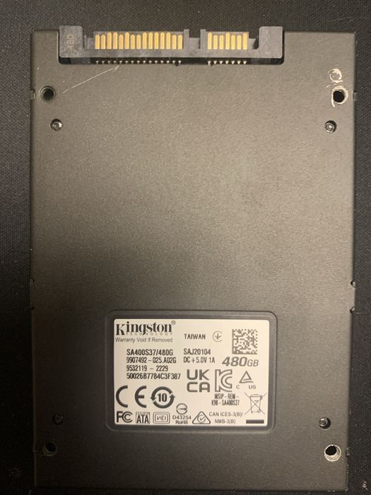 Продам SSD Kingston 480/240 gb