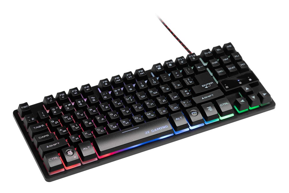 ; Игровая клавиатура KG290 LED USB 87 key Black