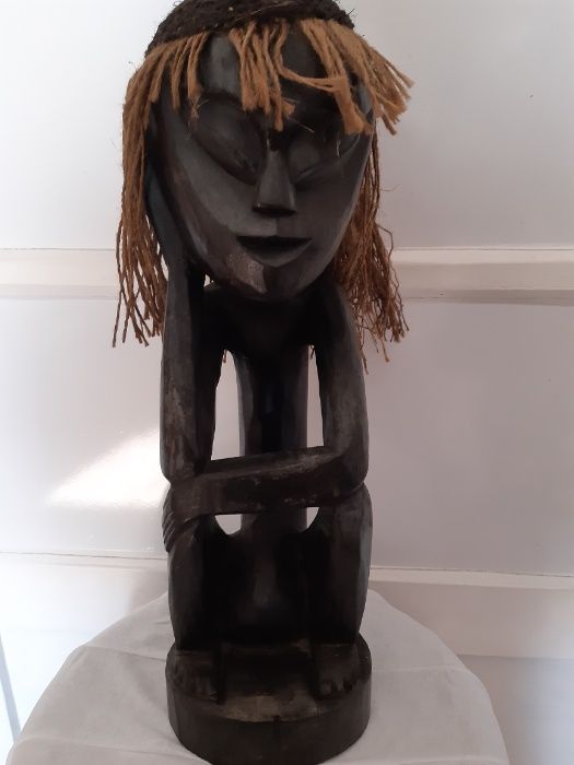 Sculptura vintage , din piatra - Femeie africana -un cadou inedit Timisoara • mshost.ro