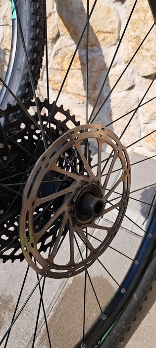 Set roti mtb Mach1 KLIXX de 29" cu cauciucuri, caseta si discuri