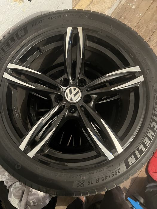 Jante R19  5x112 cu anvelope de vara michelin pilot sport 4.   Audi, Vw, Skoda