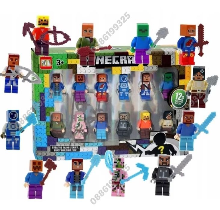 Голям Комплект фигури Майнкрафт, Лего Minecraft