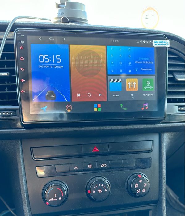 Navigatie android Seat Leon Waze YouTube GPS BT USB