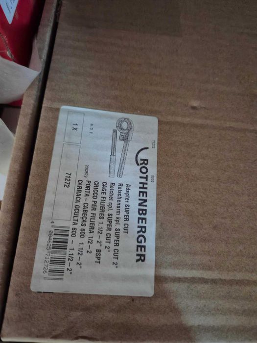 Cap de filetat 1/2" Rothenberger 7084 + Clichet cu maner Rothenberger pentru capete 1.1/4.2 toli 71272