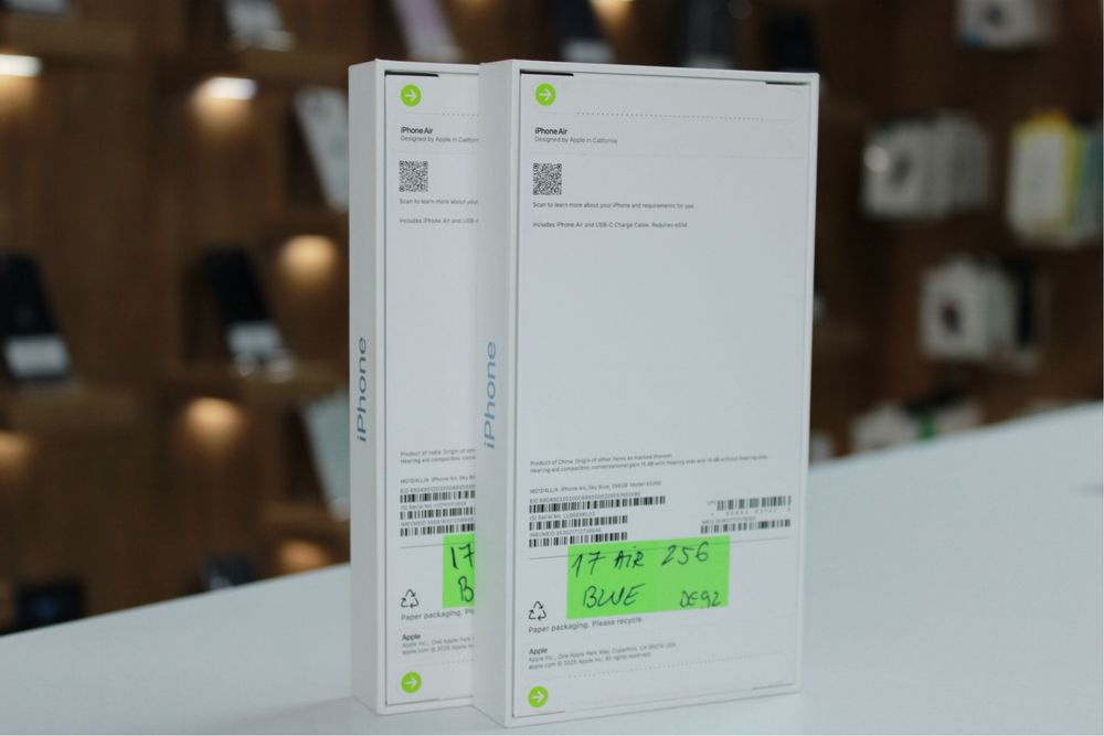 RESIGILAT | iPhone 17 Air | 256GB | 5G | Sky Blue | RATE CU BULETINUL