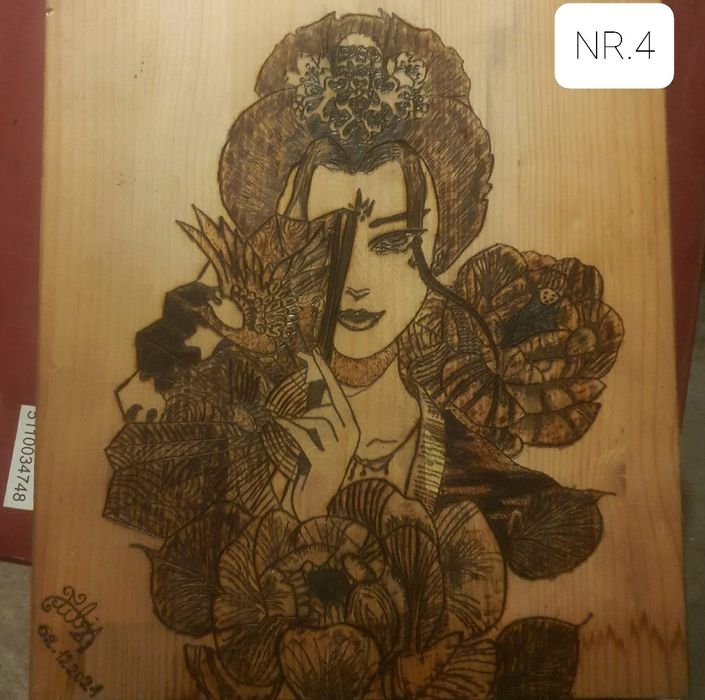 Tablouri pyrogravate