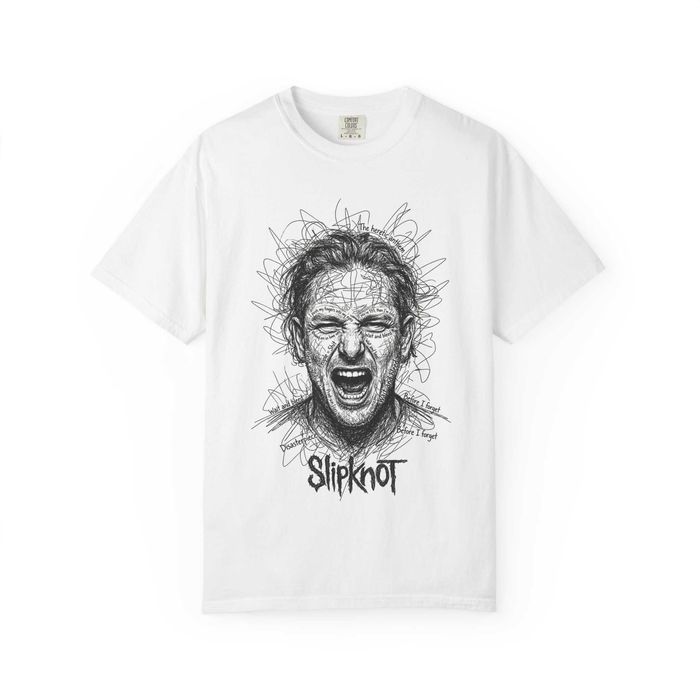 Slipknot x Corey Taylor Уникален принт авторски дизайн мъжка тениска размер S , М , L , XL