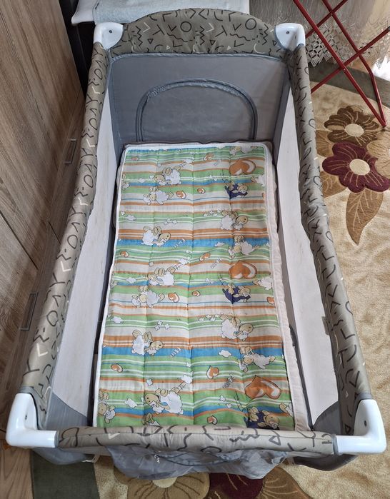 Patut/pat pliabil bebe/copil + saltea