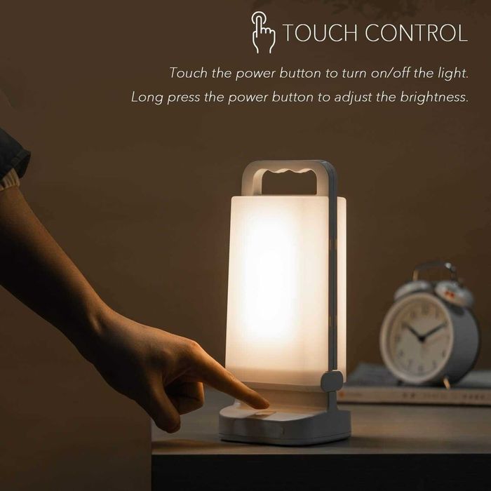 Lepwings Соларна къмпинг светлина LED къмпинг фенери с димируем сензорен екран 4400mAh IPX4 Водоустойчива батерия за къмпинг, приключения, риболов
